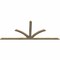 Ekena Millwork Richland Rough Sawn Timber Gable Bracket, Douglas Fir, 108"W x 45"H x 2"D x 4"F, 10/12 Pitch GBW108X45X0204RIC00RDF - alternate 3